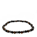 Tiger Eye, Black Onyx & Hematite Crystal Bracelet