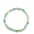 Amazonite Sky Blue Quartz Crystal Bracelet