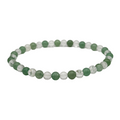 Green Aventurine & Clear Quartz Crystal Anklet