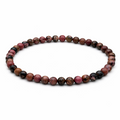 Rhodonite Crystal Anklet