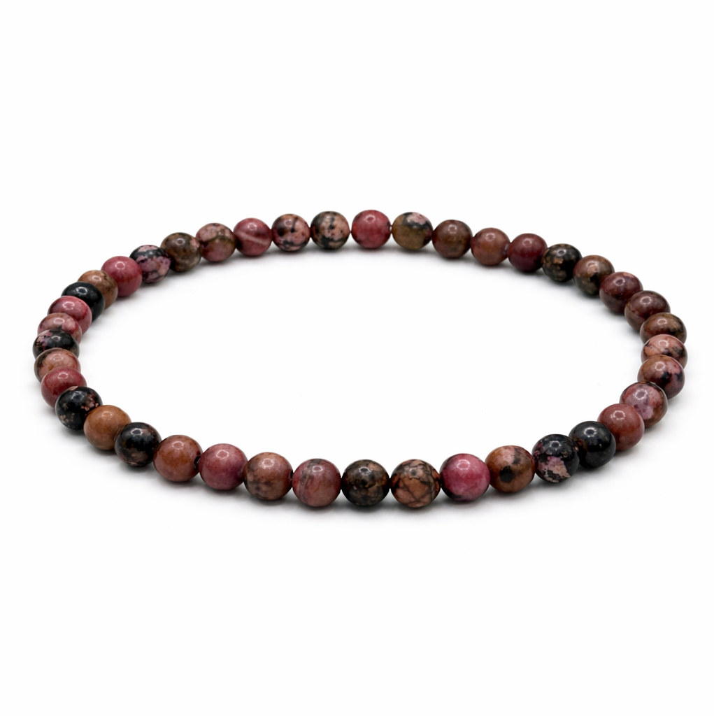 Rhodonite Crystal Anklet