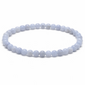 Blue Lace Agate Crystal Anklet